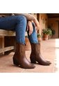Bota Texana Corta Para Mujer 2581-Z22 CAFE ZAVATTY de Zavatty
