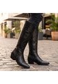 Bota Texana Larga Para Mujer 1836-Z691 NEGRO ZAVATTY de Zavatty
