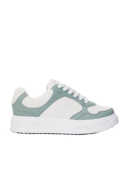 Tenis Para Mujer PRADA-Z275 VERDE BEIGE ZAVATTY