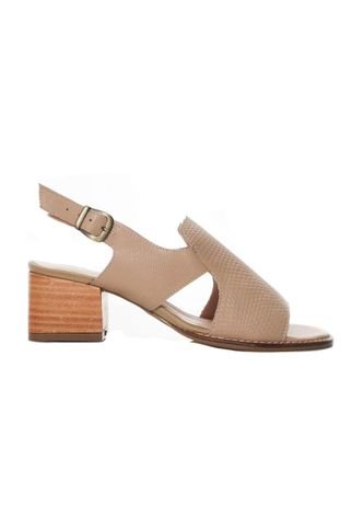 Sandalia Tacon Para Mujer H-EVA CAPUCHINO CUERO ZAVATTY Zavatty