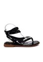 Sandalia Plana Para Mujer TP608-Z725 NEGRO CHAROL ZAVATTY de Zavatty