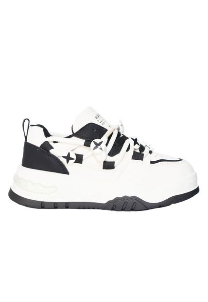 Tenis Para Mujer 010-Z329 BLANCO POR NEGRO ZAVATTY