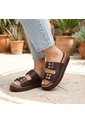 Sandalia Plana Para Mujer 02-Z43 CAFE ZAVATTY de Zavatty