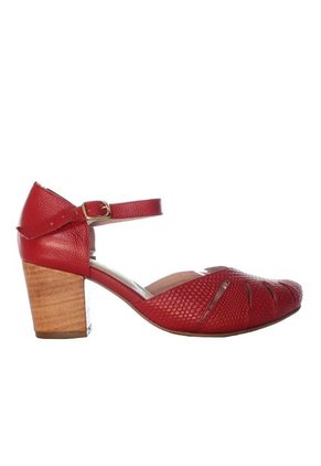Tacon Para Mujer H-LINA ROJO CUERO ZAVATTY