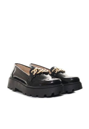 Mocasin Para Mujer 266-Z284 NEGRO CHAROL ZAVATTY