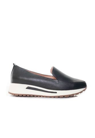 Mocasin Para Mujer H-GINA NEGRO CUERO ZAVATTY Zavatty