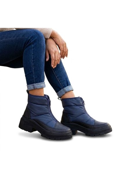 Botin Para Mujer 633-Z96 AZUL ZAVATTY