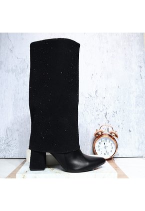 Bota Para Mujer 1559-Z279 NEGRO BRILLANTE ZAVATTY