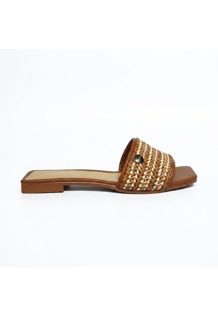 Sandalia Plana Para Mujer V767-Z84 MIEL ZAVATTY