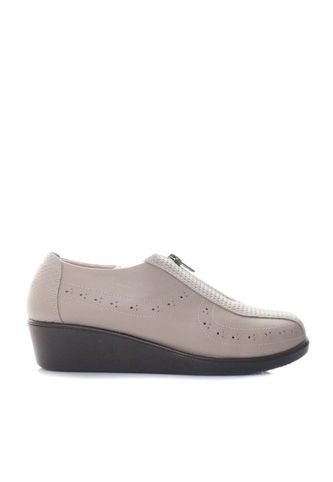 Mocasin Para Mujer H-ANDREA TAUPE CUERO ZAVATTY Zavatty