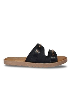 Sandalia Plana Para Mujer 327-Z447 NEGRO ZAVATTY