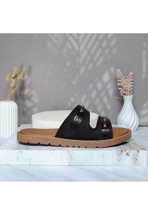 Sandalia Plana Para Mujer 327-Z447 NEGRO ZAVATTY