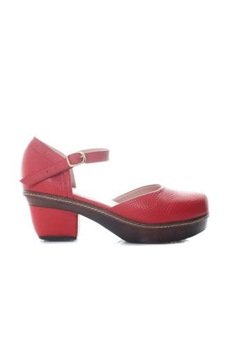 Sandalia Para Mujer H-AMELIA ROJO CUERO ZAVATTY Zavatty