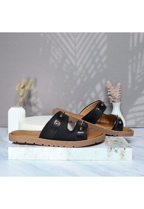 Sandalia Plana Para Mujer 327-Z447 NEGRO ZAVATTY