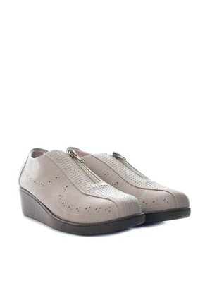 Mocasin Para Mujer H-ANDREA TAUPE CUERO ZAVATTY