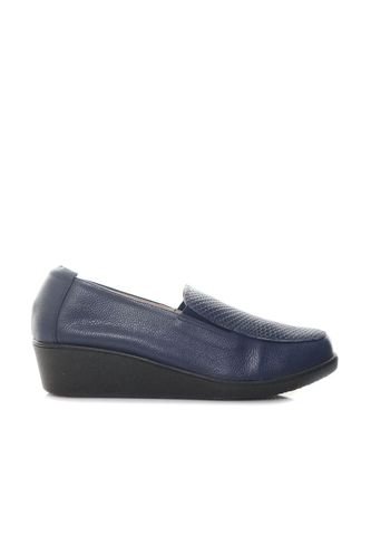 Mocasin Para Mujer H-JANA AZUL CUERO ZAVATTY Zavatty