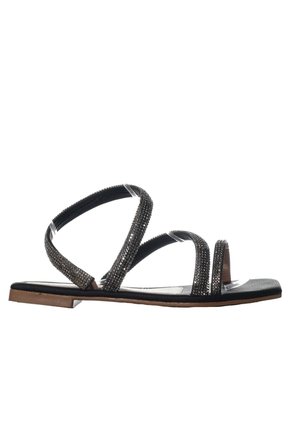 Sandalia Plana Para Mujer 1300-Z562 NEGRO ZAVATTY