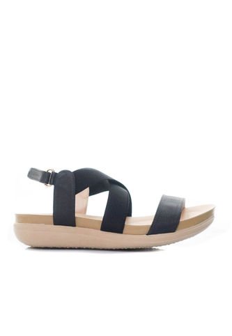 Sandalia Plana Para Mujer 1019-Z83 NEGRO CAFE ZAVATTY Zavatty