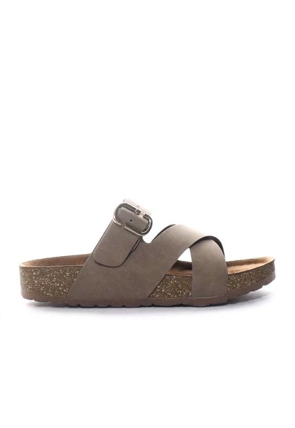 Sandalia Plana Para Mujer M34-Z620 TAUPE ZAVATTY