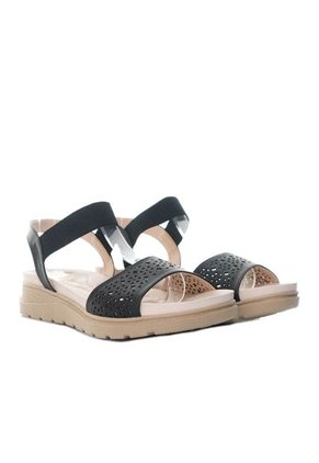 Sandalia Plana Para Mujer 301-Z83 NEGRO ZAVATTY