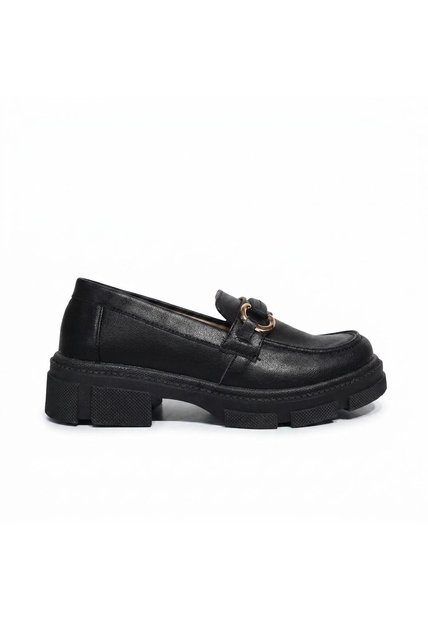 Mocasin Para Mujer 472-Z284 NEGRO TIPO CUERO ZAVATTY
