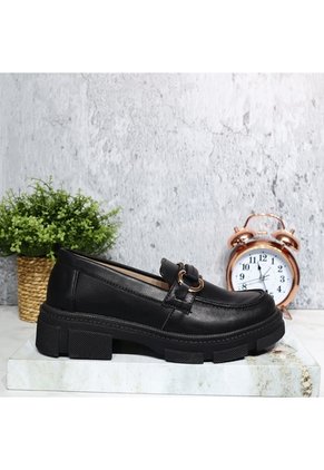 Mocasin Para Mujer 472-Z284 NEGRO TIPO CUERO ZAVATTY
