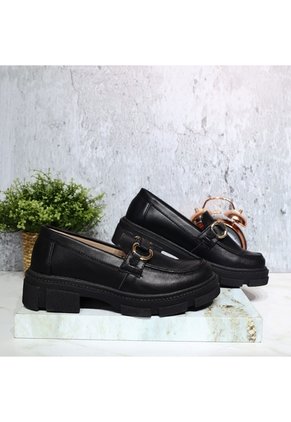 Mocasin Para Mujer 472-Z284 NEGRO TIPO CUERO ZAVATTY