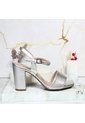 Sandalia Tacon Para Mujer 7593-Z522 PLATA BRILLANTE ZAVATTY de Zavatty