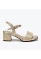 Sandalia Tacon Para Mujer 593-Z522 CHAMPAÑA BRILLANTE ZAVATTY de Zavatty