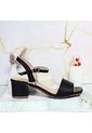 Sandalia Tacon Para Mujer 593-Z522 NEGRO BRILLANTE ZAVATTY de Zavatty