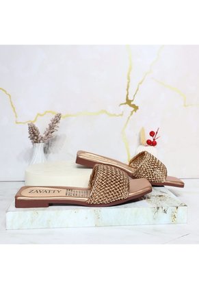 Sandalia Plana Para Mujer 2819-Z197 ORO ROSA ZAVATTY