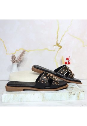Sandalia Plana Para Mujer 1002-Z148 NEGRO ZAVATTY