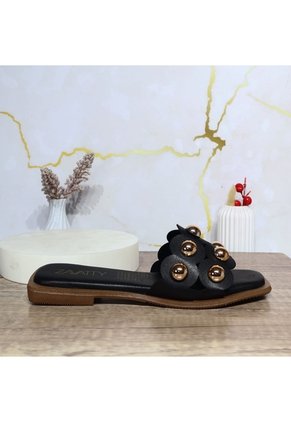 Sandalia Plana Para Mujer 1006-Z148 NEGRO ZAVATTY