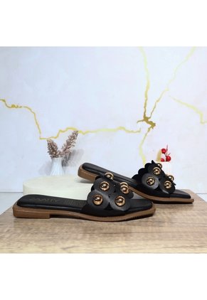 Sandalia Plana Para Mujer 1006-Z148 NEGRO ZAVATTY