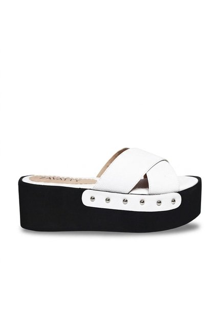 Plataforma Alta Para Mujer 2923-Z197 BLANCO ZAVATTY