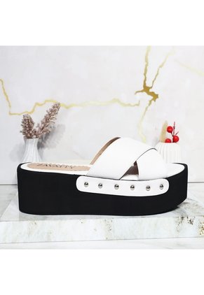 Plataforma Alta Para Mujer 2923-Z197 BLANCO ZAVATTY