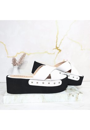 Plataforma Alta Para Mujer 2923-Z197 BLANCO ZAVATTY