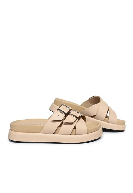 Sandalia Plana Para Mujer 010-Z43 NUDE ZAVATTY
