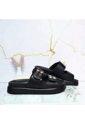 Sandalia Plana Para Mujer 02-Z43 NEGRO ZAVATTY