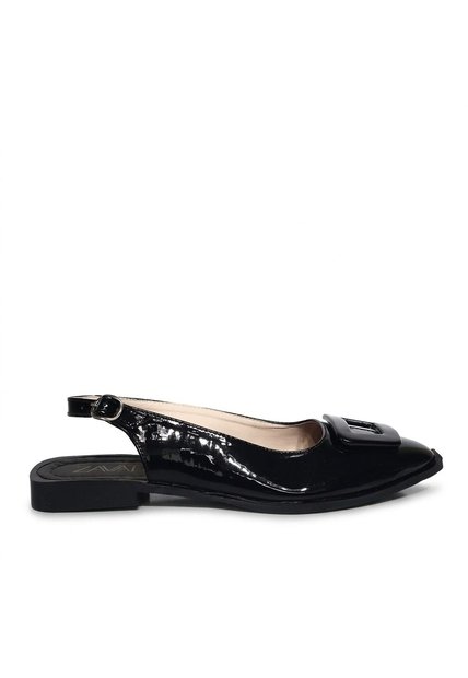 Baleta Para Mujer T803-Z490 NEGRO CHAROL ZAVATTY