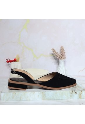 Baleta Para Mujer D-721-Z731 NEGRO NOBUCK X CHAROL ZAVATTY