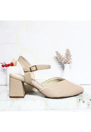 Tacon Para Mujer 524139-Z132 ALMENDRA GRAVADO ZAVATTY