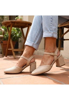Tacon Para Mujer 524139-Z132 ALMENDRA GRAVADO ZAVATTY