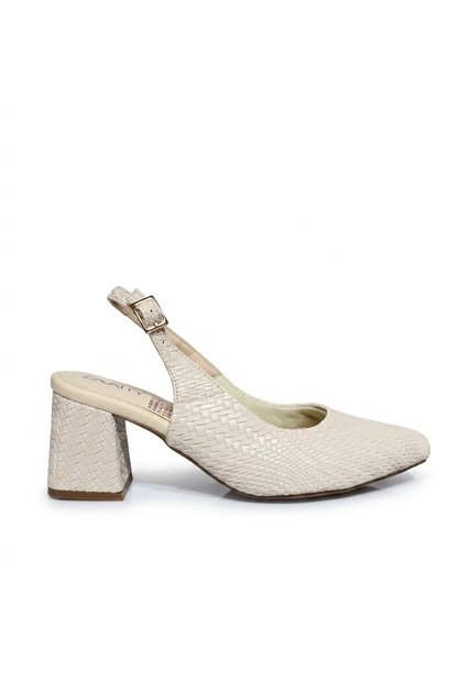 Tacon Para Mujer 52585-Z132 BEIGE GRAVADO ZAVATTY