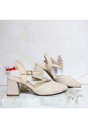 Tacon Para Mujer 524139-Z132 BEIGE GRAVADO ZAVATTY