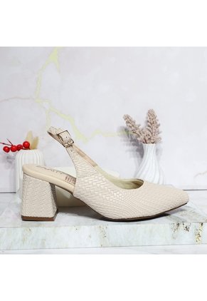 Tacon Para Mujer 52585-Z132 BEIGE GRAVADO ZAVATTY