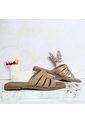 Sandalia Plana Para Mujer C47-Z19 CAPUCHINO CUERO ZAVATTY de Zavatty