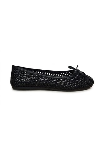 Baleta Para Mujer 3100-Z720 NEGRO TEJIDO ZAVATTY Zavatty
