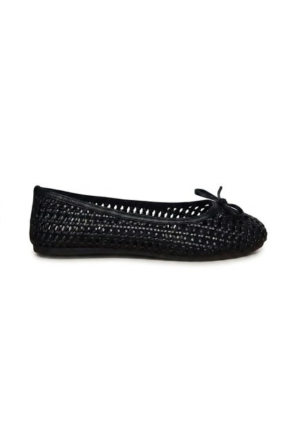 Baleta Para Mujer 3100-Z720 NEGRO TEJIDO ZAVATTY