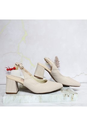 Tacon Para Mujer 52585-Z132 BEIGE GRAVADO ZAVATTY